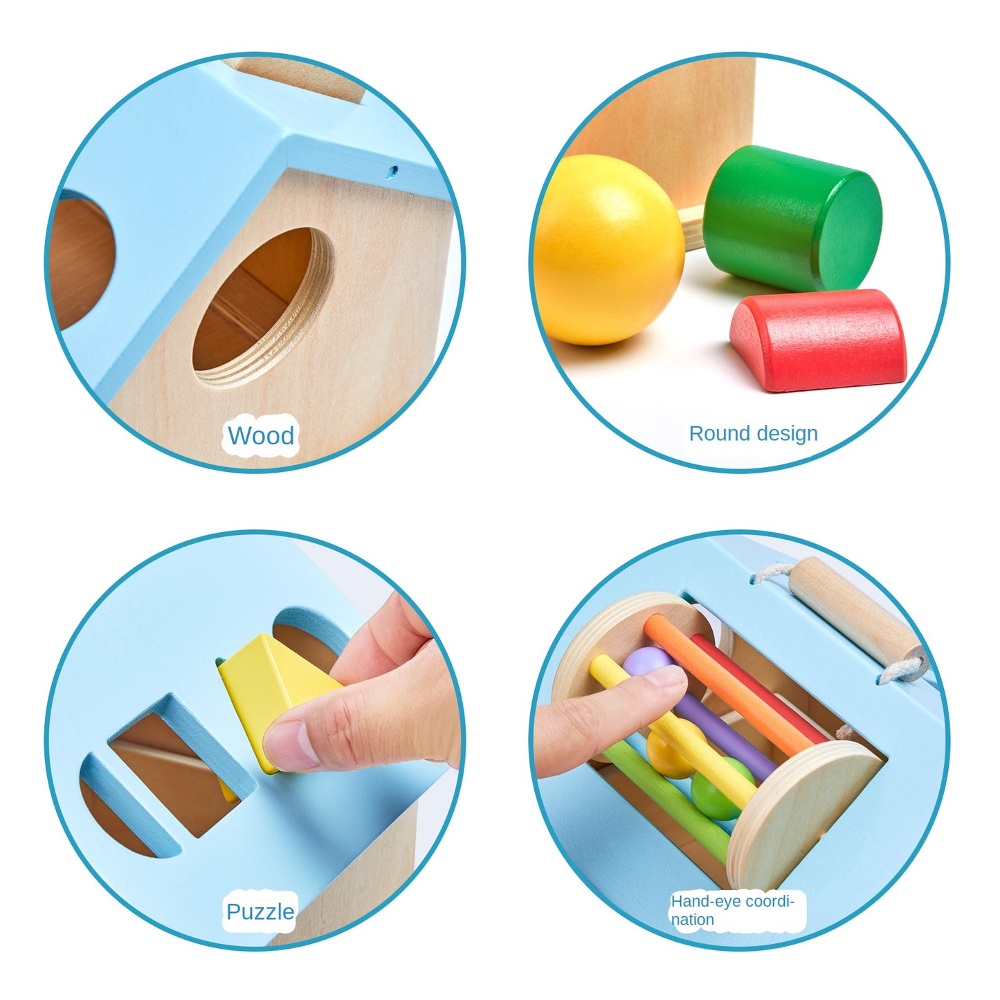 wooden shape matching puzzle toy