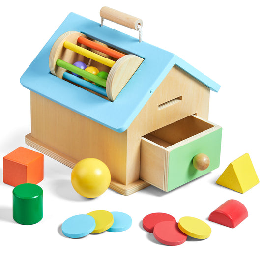 wooden shape matching  puzzle toy